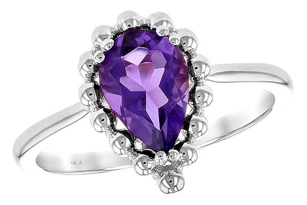 A235-22524: LDS RING 1.06 CT AMETHYST