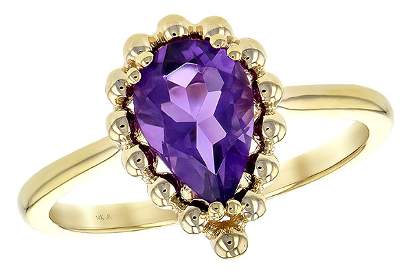 A235-22524: LDS RING 1.06 CT AMETHYST