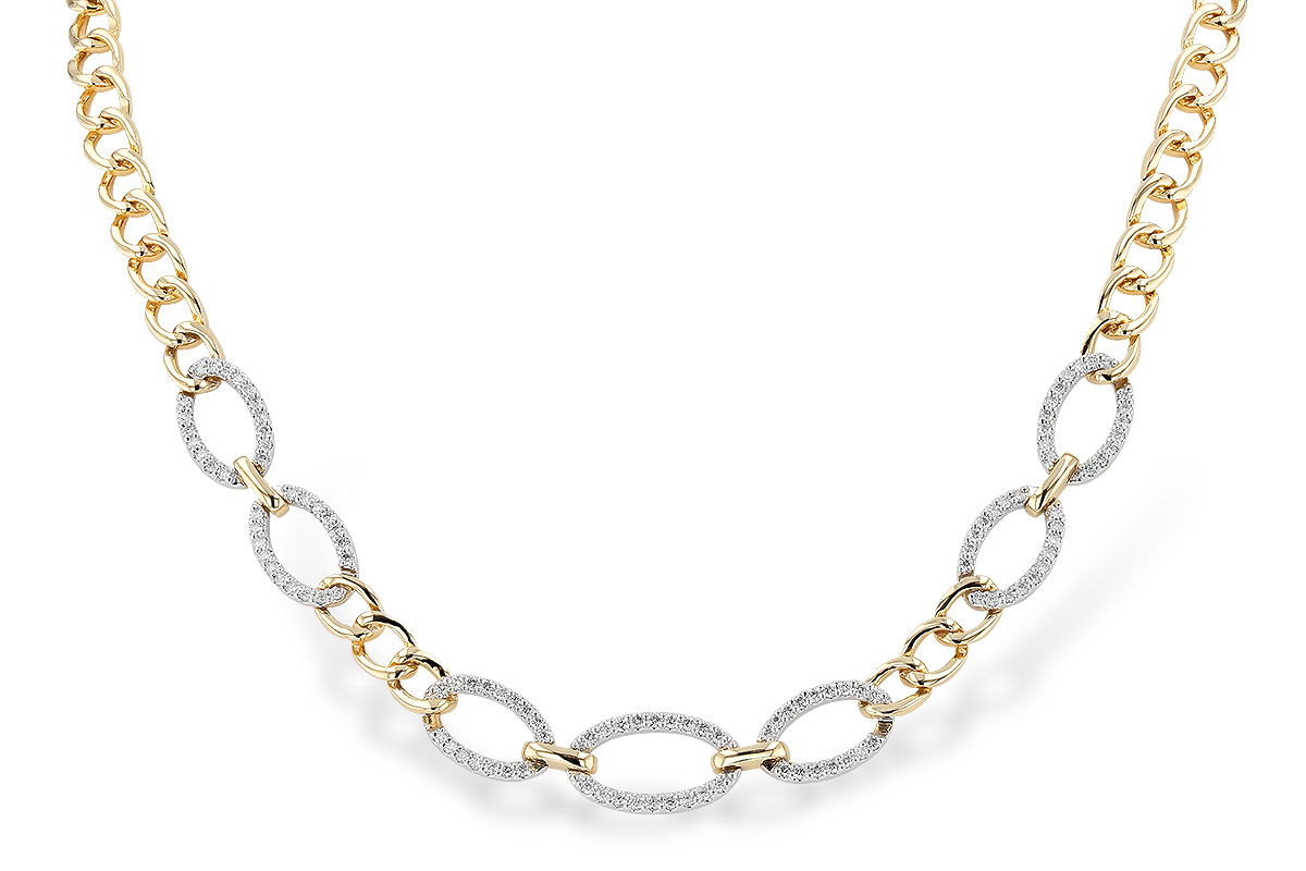 A319-75224: NECKLACE 1.12 TW (17")(INCLUDES BAR LINKS)
