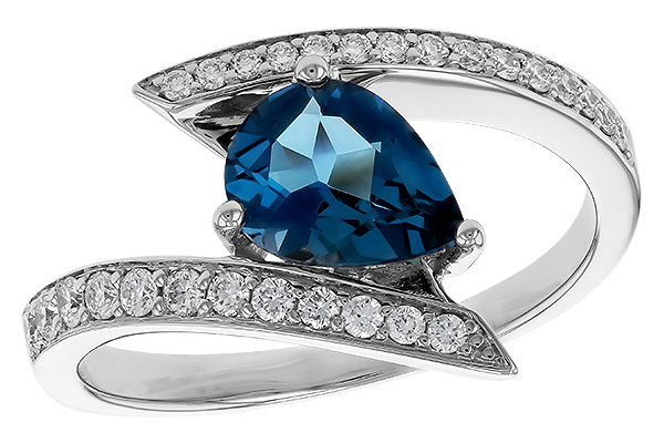 B320-65215: LDS RG 1.04 LONDON BLUE TOPAZ 1.28 TGW (8x6MM)