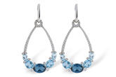 C234-30678: EARR 3.75 BLUE TOPAZ 4.17 TGW