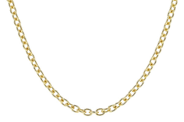 C319-79760: CABLE CHAIN (1.3MM, 14KT, 20IN, LOBSTER CLASP)
