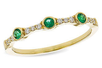 C320-67042: LDS WED RG .11 EMERALD .20 TGW