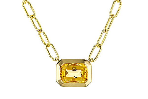 C320-69797: NECKLACE .86 CITRINE (18")