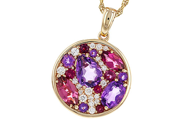 C320-70724: NECK 1.83 TW SEMI-PRECIOUS (P.TOUR, AMY) 2.00 TGW