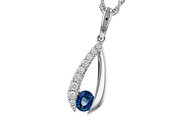 D320-69733: NECKLACE .38 SAPP .54 TGW (5x4 SAPP)