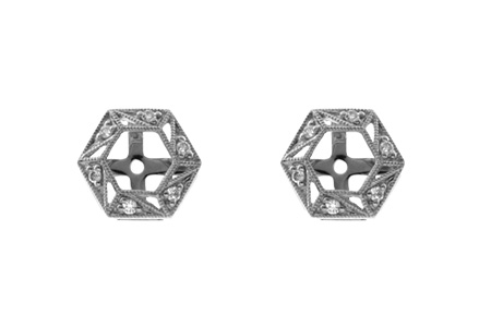 E046-17924: EARRING JACKETS .08 TW (FOR 0.50-1.00 CT TW STUDS)