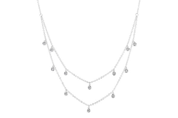 E319-74351: NECKLACE .22 TW (18 INCHES)