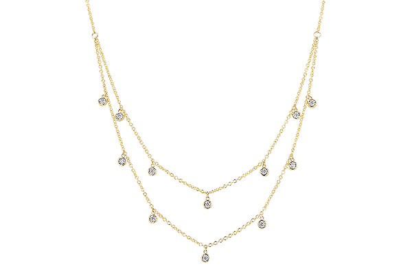E319-74351: NECKLACE .22 TW (18 INCHES)