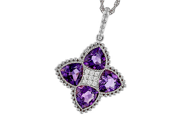 E320-68824: NECKLACE 2.22 AMETHYST 2.28 TGW