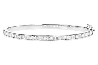 F319-74351: BANGLE 1.02 TW BAGUETTE DIAMONDS