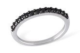G231-57978: LDS WED RG .29 BLK DIAS TW