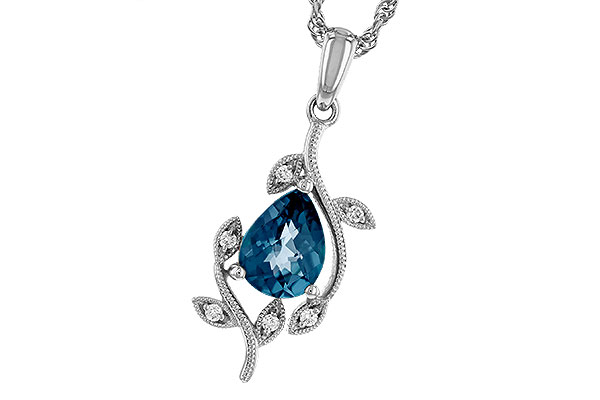 G320-67969: NECK 1.20 LONDON BLUE TOPAZ 1.25 TGW (8x6MM LBT)