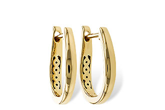G320-69796: GOLD EARRINGS (15MM)