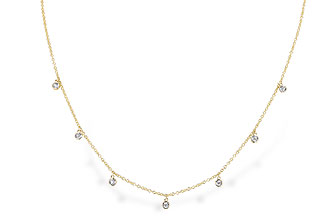 H319-74351: NECKLACE .12 TW (18 INCHES)
