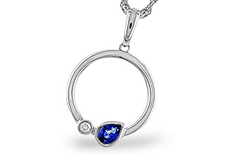 H320-66169: NECKLACE .26 SAPPHIRE .28 TGW