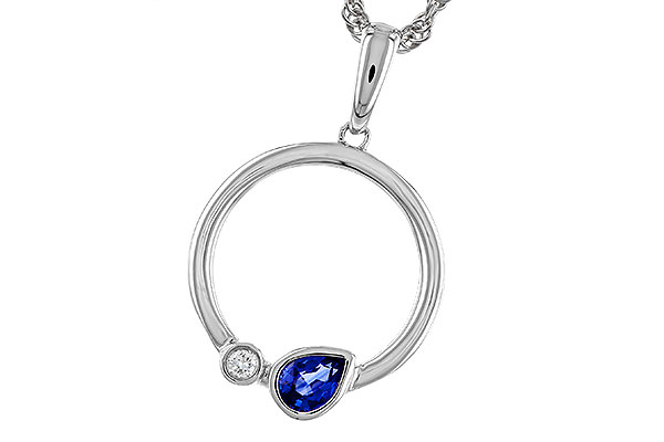 H320-66169: NECKLACE .26 SAPPHIRE .28 TGW