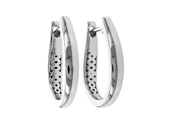 H320-69805: GOLD EARRINGS (17MM)